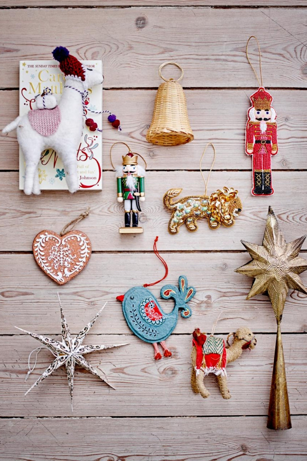 Bloomingville - Nikita Ornament, Grøn, Træ - Green Jul 