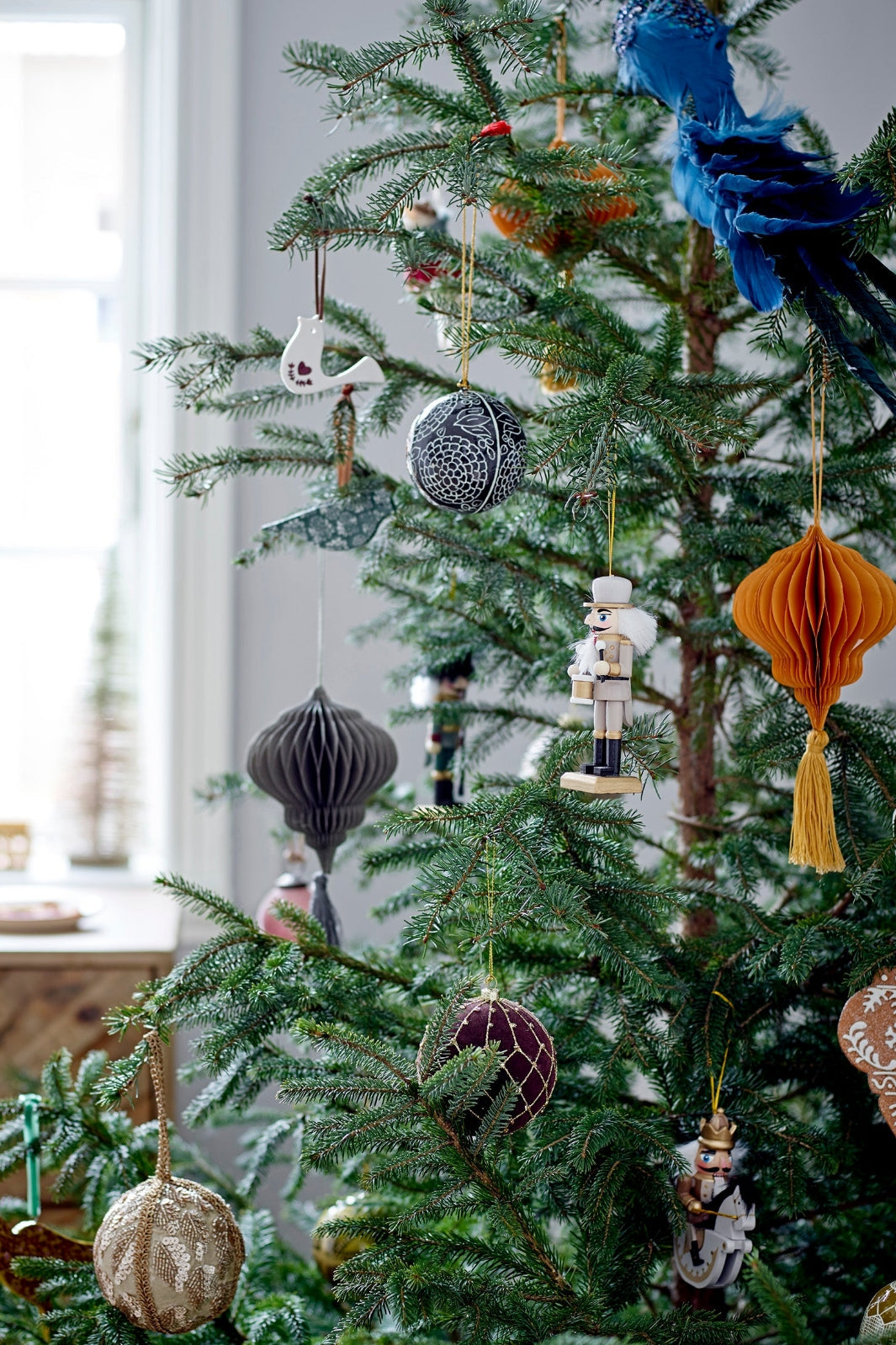 Bloomingville - Nikita Ornament, Guld, Træ - Gold Jul 