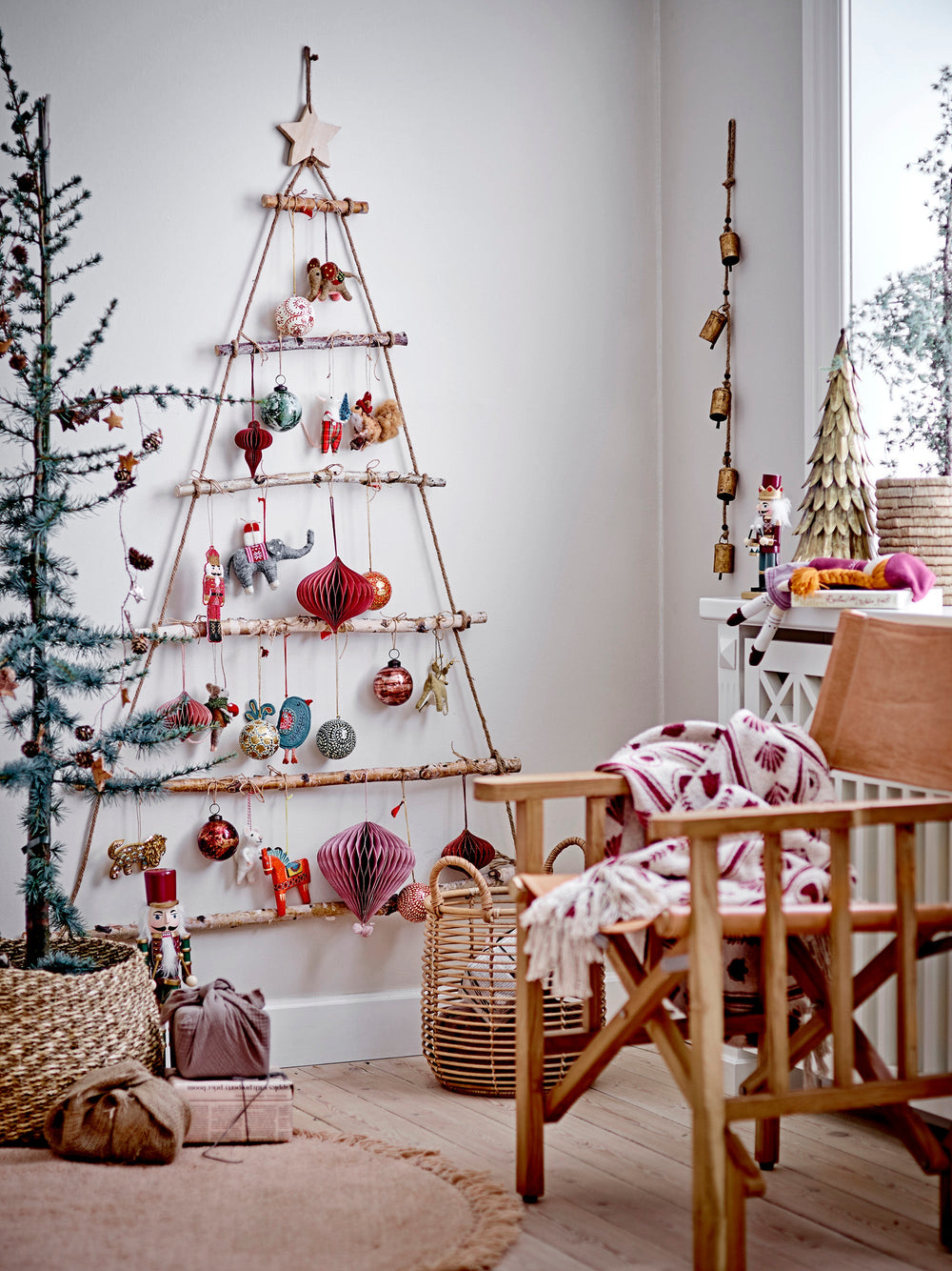 Bloomingville - Peo Ornament, Rød, Uld - Red 