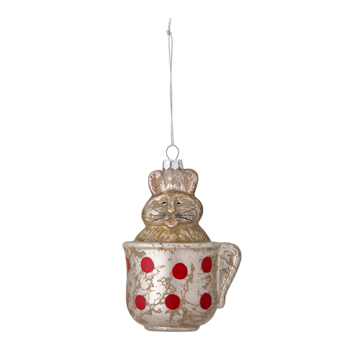 Bloomingville - Reva Ornament, Guld, Glas - Gold 