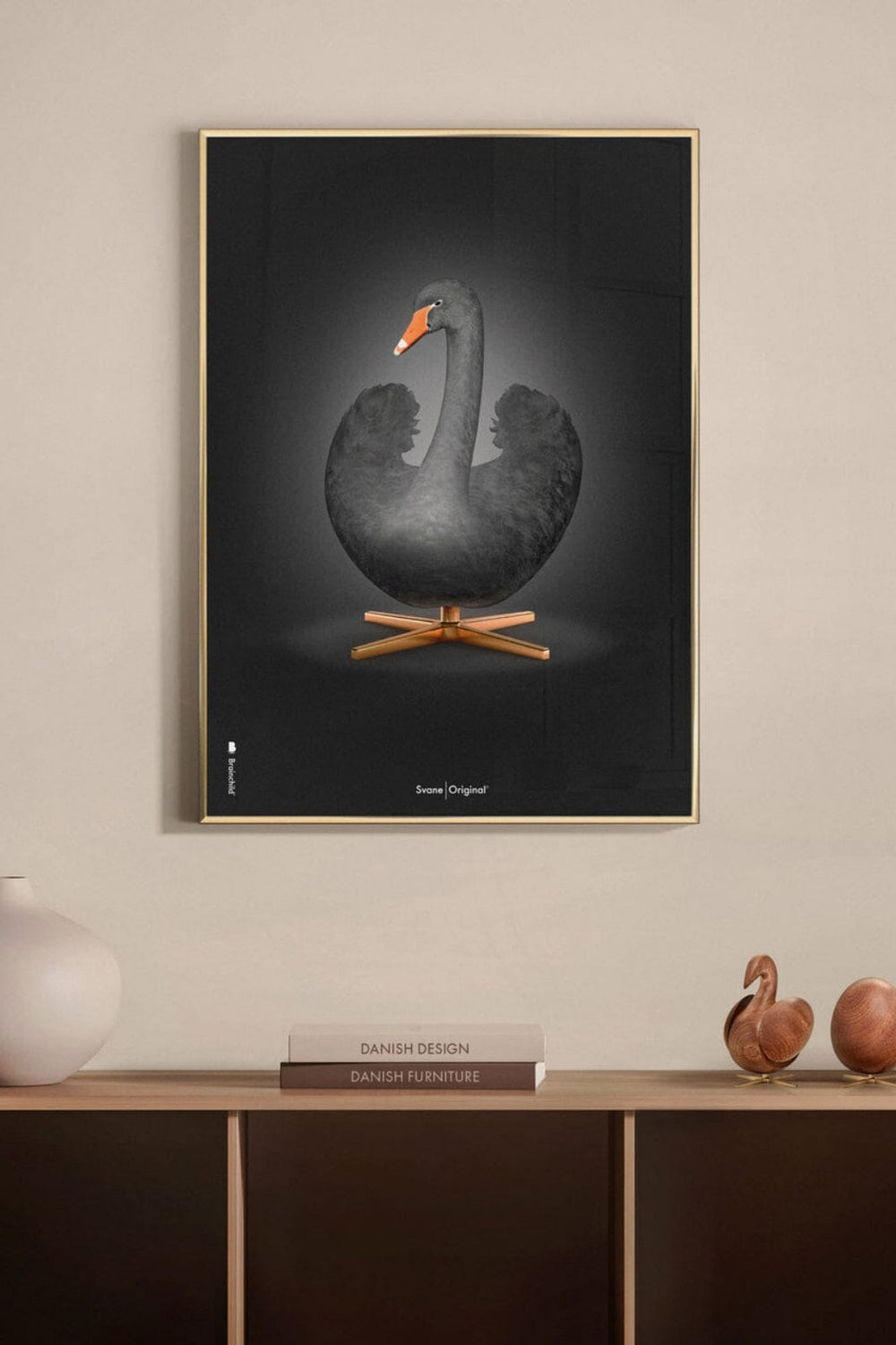 Brainchild - Svanen Plakat - Sort Dekoration 