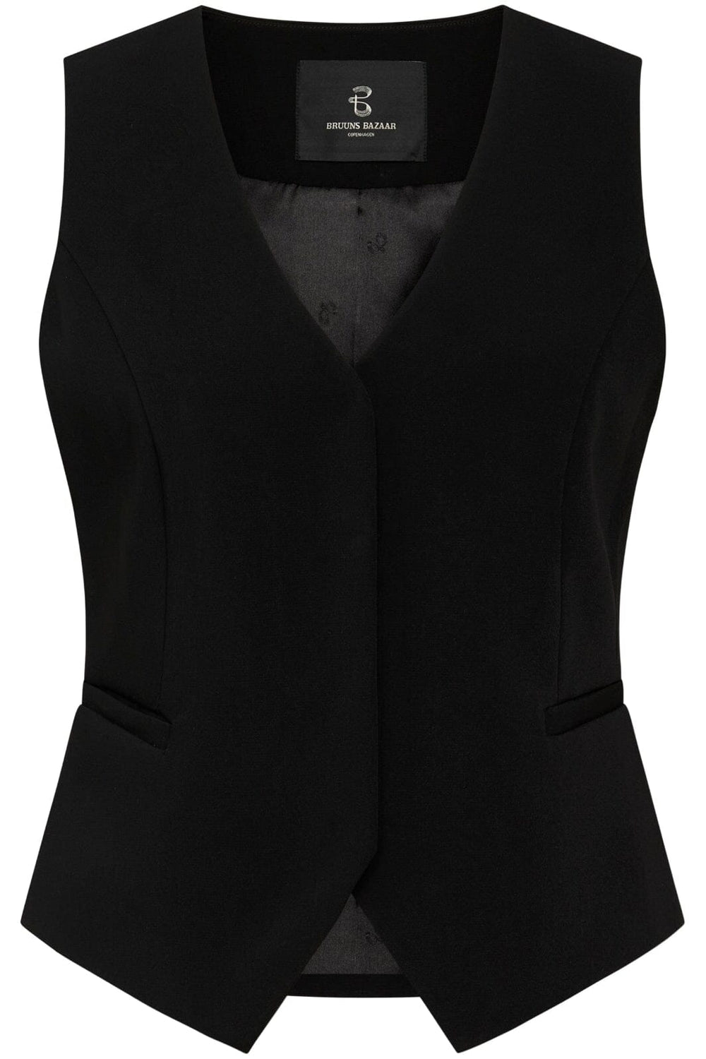 Bruuns Bazaar - Brassica Bigi waistcoat - Black Blazere 