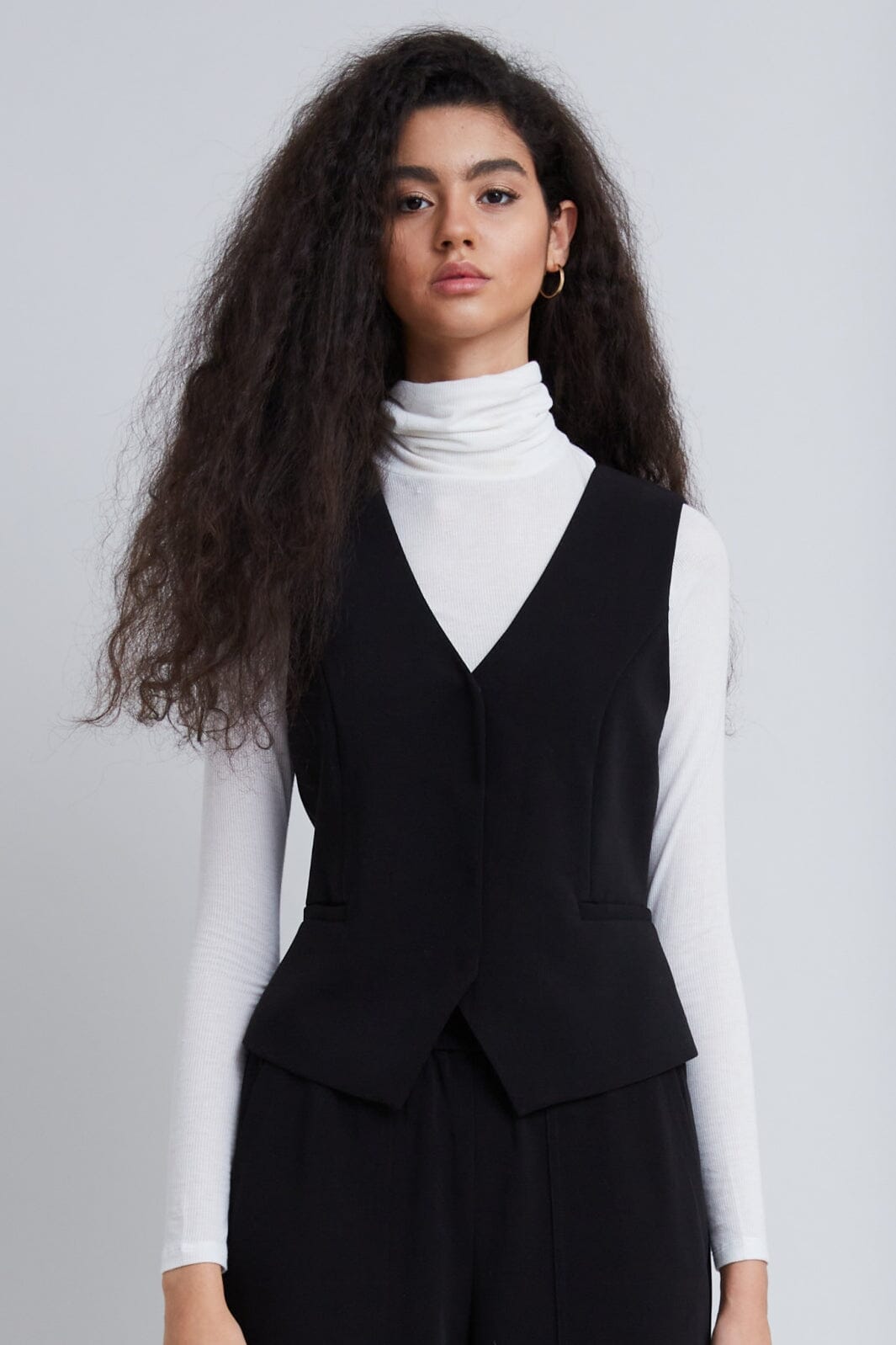 Bruuns Bazaar - Brassica Bigi waistcoat - Black Veste 