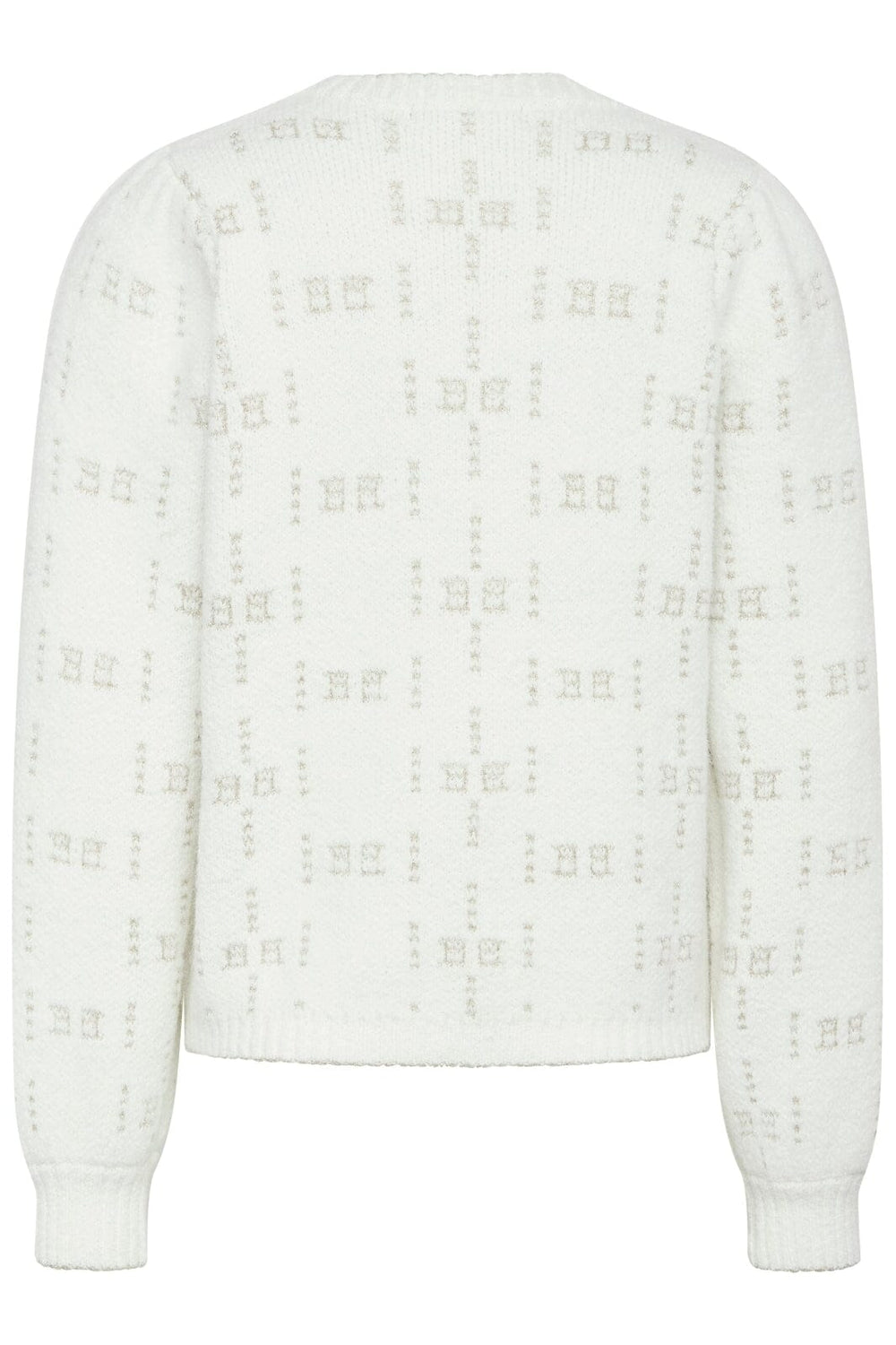Bruuns Bazaar - Brier Elesa knit - Snow White Strikbluser 