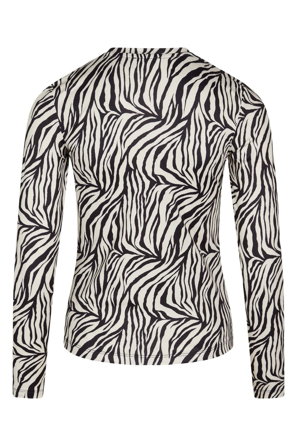 BZR - Regina Crew neck blouse - Zebra print Bluser 