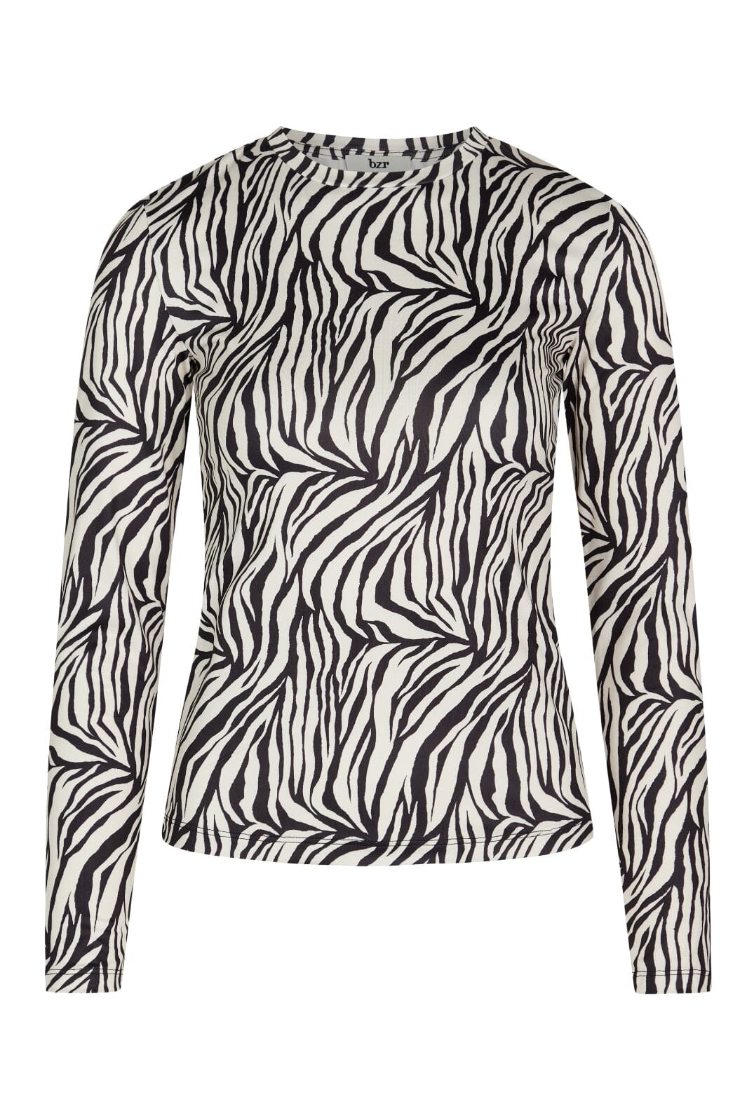 BZR - Regina Crew neck blouse - Zebra print Bluser 