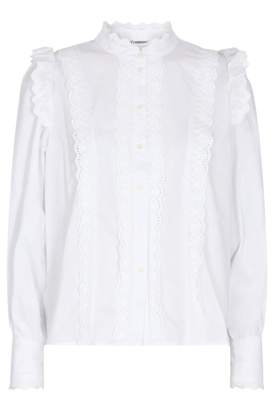 Co´couture - Alvacc Anglaise Cuff Shirt - 4000 White Skjorter 