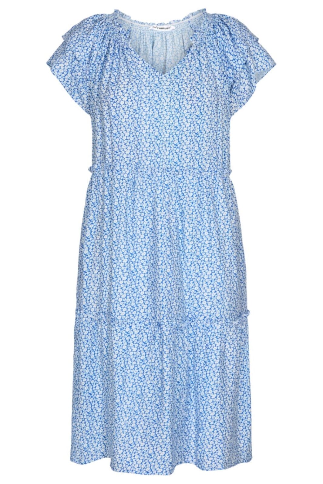 Co´couture - New Flower Sunrise Crop Dress - New Blue Kjoler 