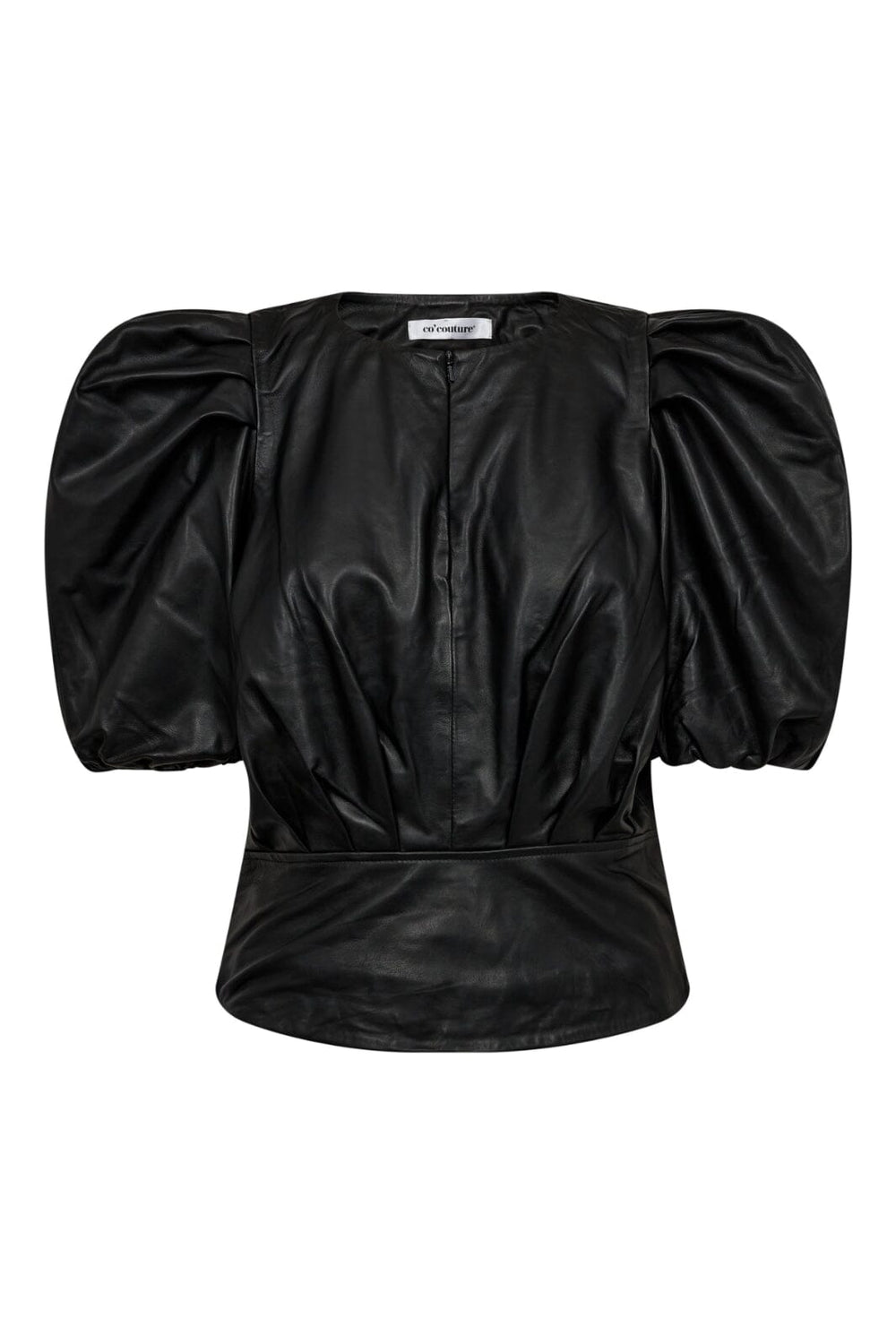 Co´couture - Phoebecc Ss Puff Blouse - 96 Black Bluser 
