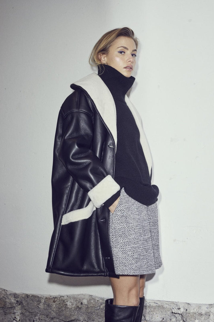 Co´couture - Shiacc Shearling Box Jacket - 96 Black Frakker 
