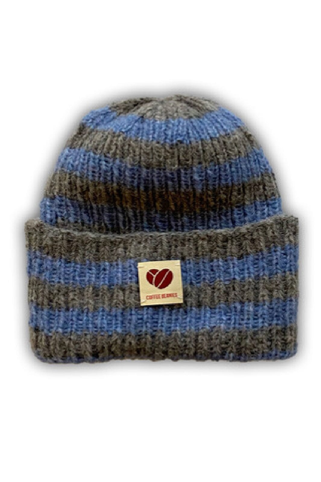 Coffee Beanies - Sky Beanie Striped - Pei Blue Huer 