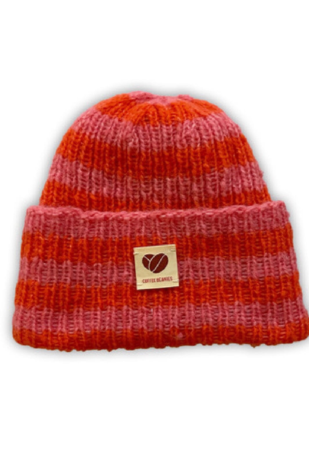 Coffee Beanies - Sky Beanie Striped - Red Huer 