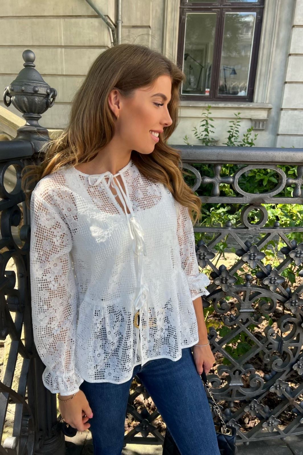 Continue - Heidi Lace - Off White Bluser 
