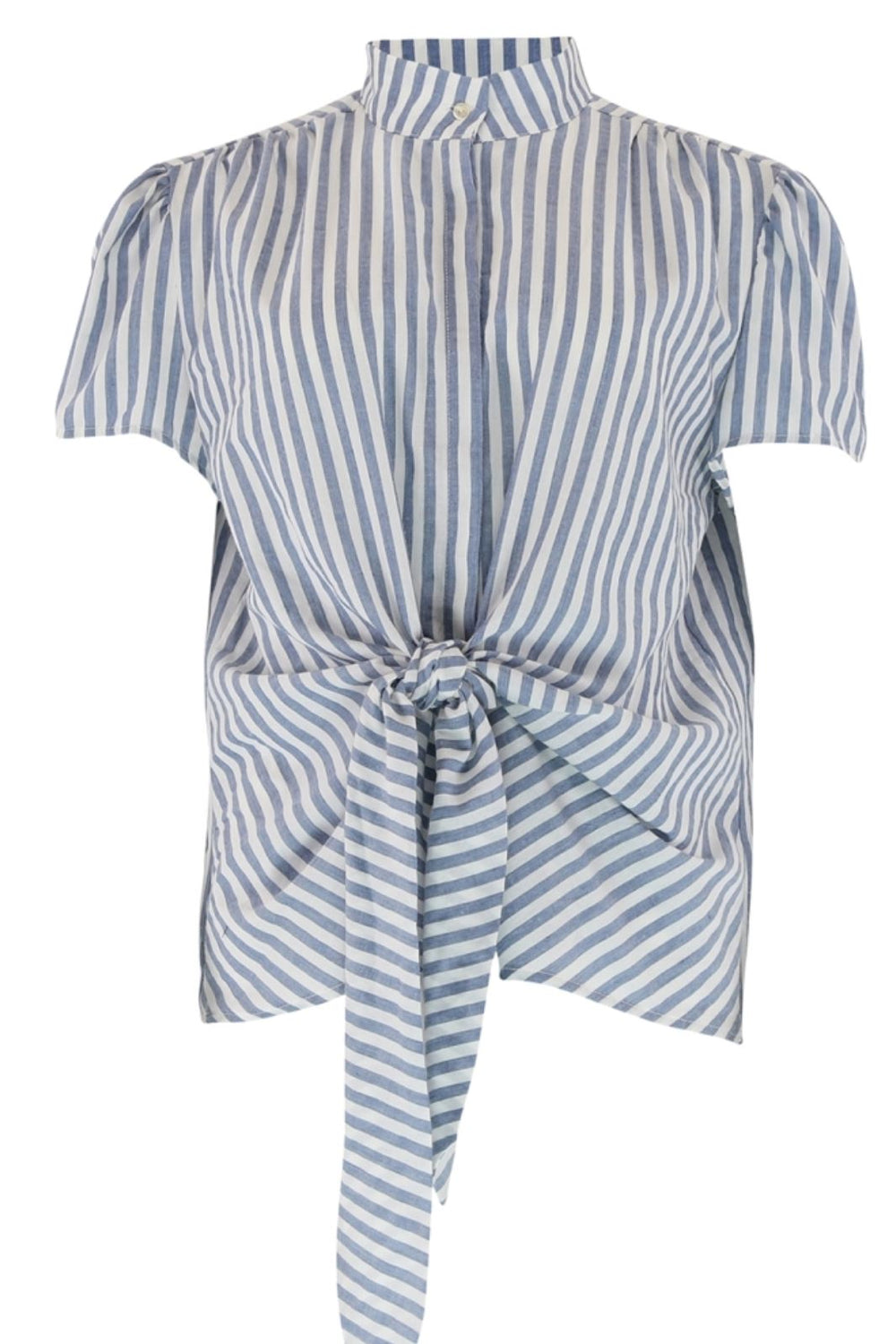 Continue - Karina Stripe Ss - 416 Blue Stripe T-shirts 