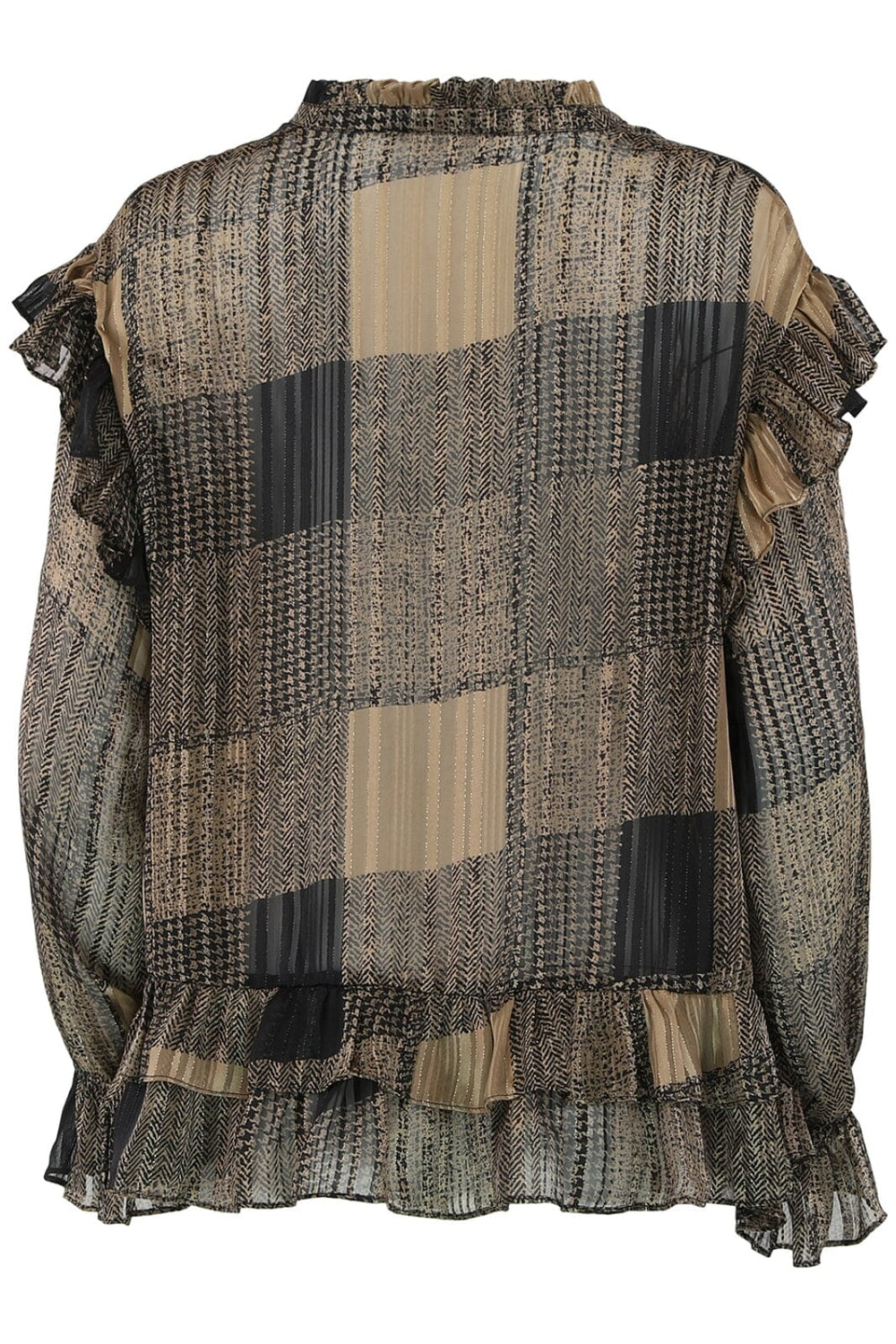 Continue - Lee Brown Print - Brown Print Bluser 