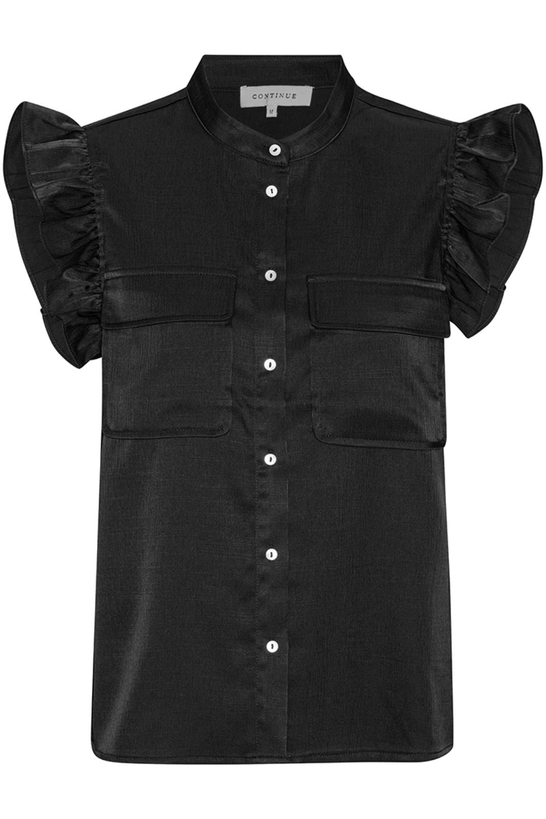 Continue - Maren Blouse - 01 Black Bluser 