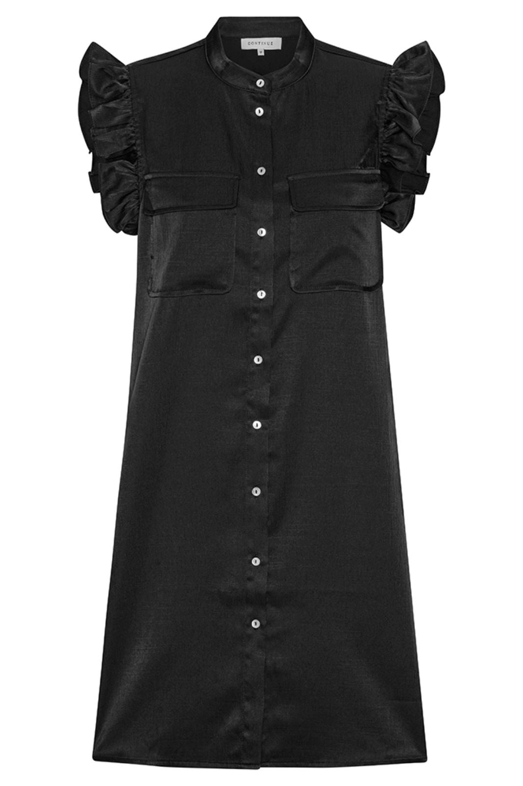 Continue - Maren Dress - 01 Black Kjoler 