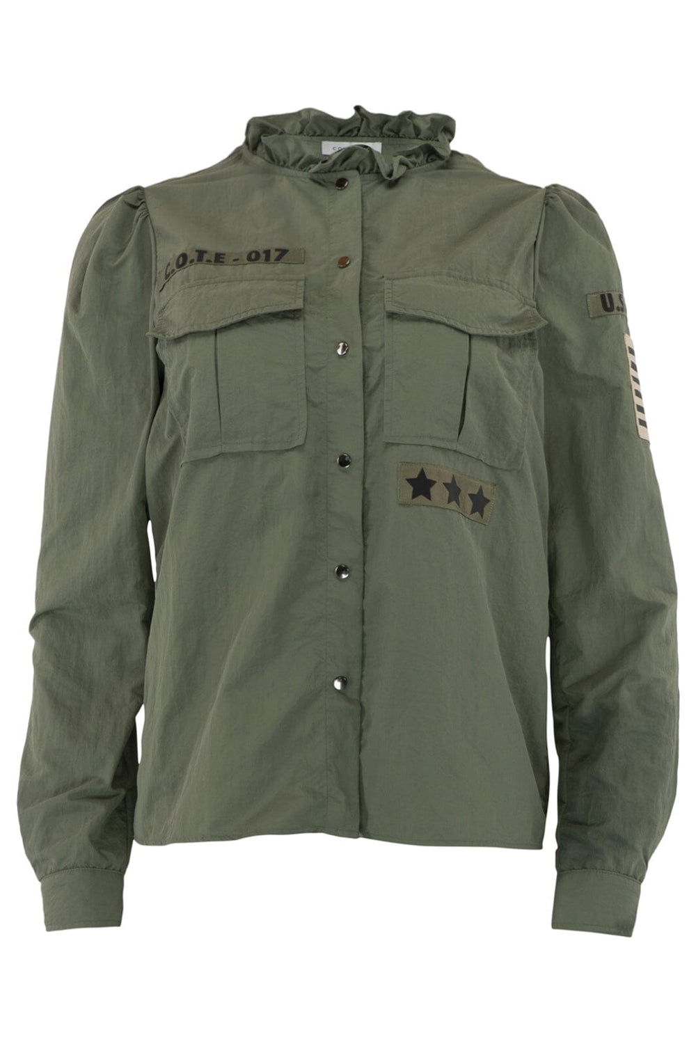 Continue - Mili Patch Shirt - Army Skjorter 