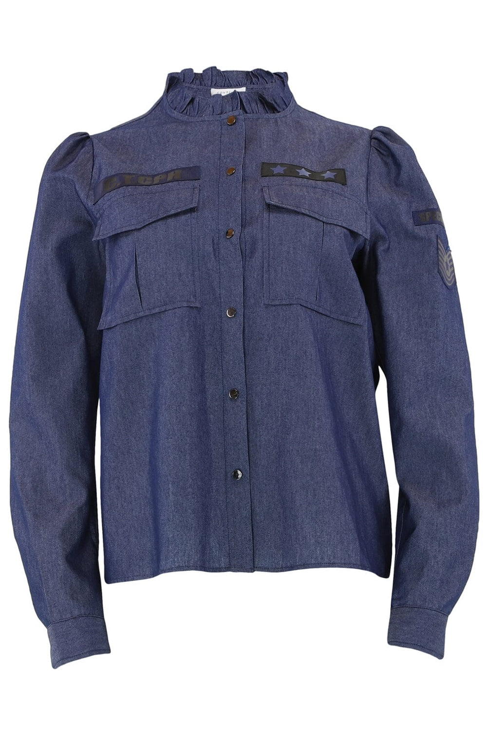 Continue - Milli Blouse Chambre - Chambre Skjorter 