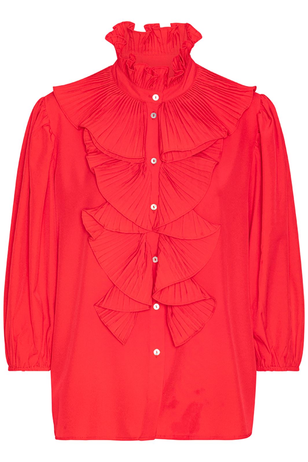 Continue - Pernille 3/4 Sleeve - 500 Red Skjorter 