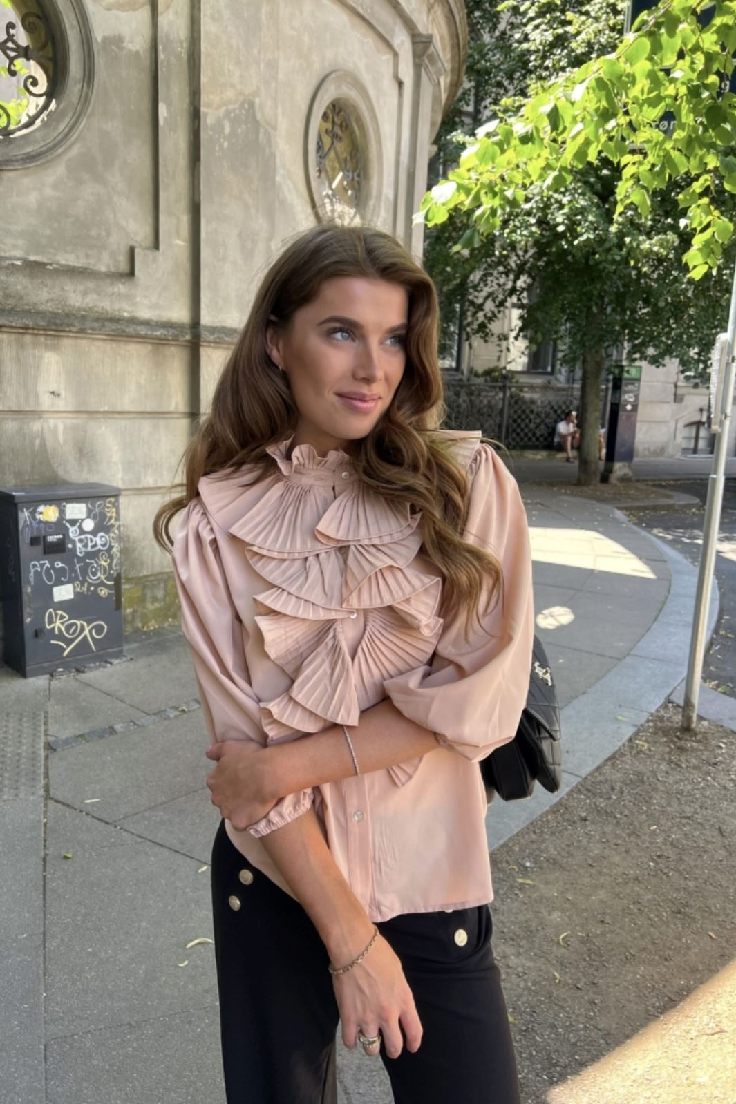 Continue - Pernille 3/4 Sleeve - Nude Skjorter 