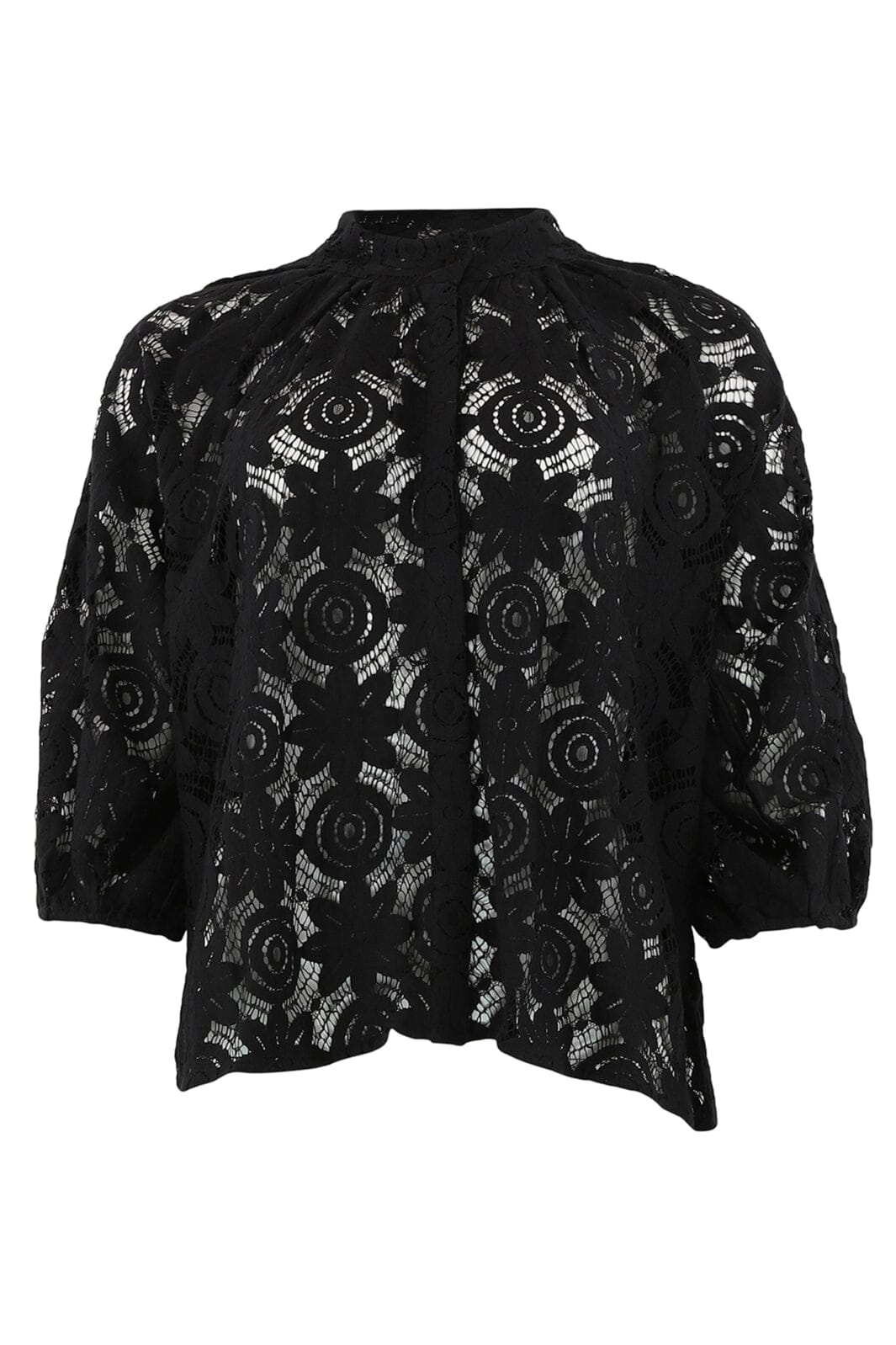 Continue - Sia Big Lace - 01 Black Skjorter 