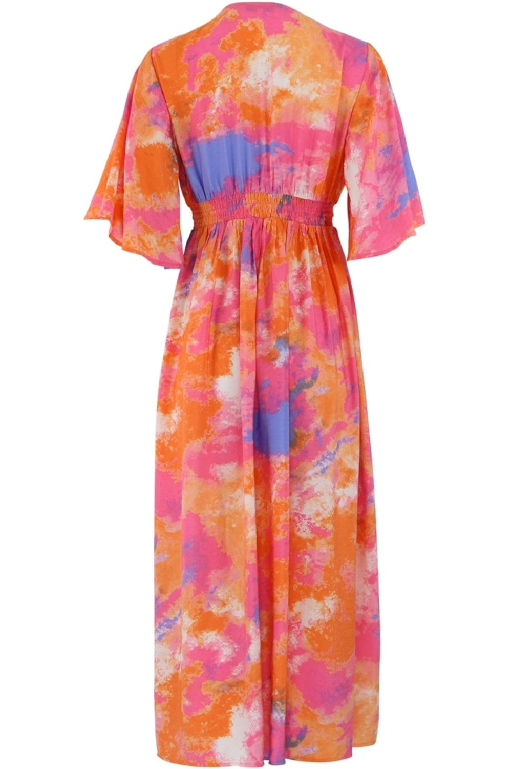 Continue - Thilde Waterprint - Orange/Pink Kjoler 