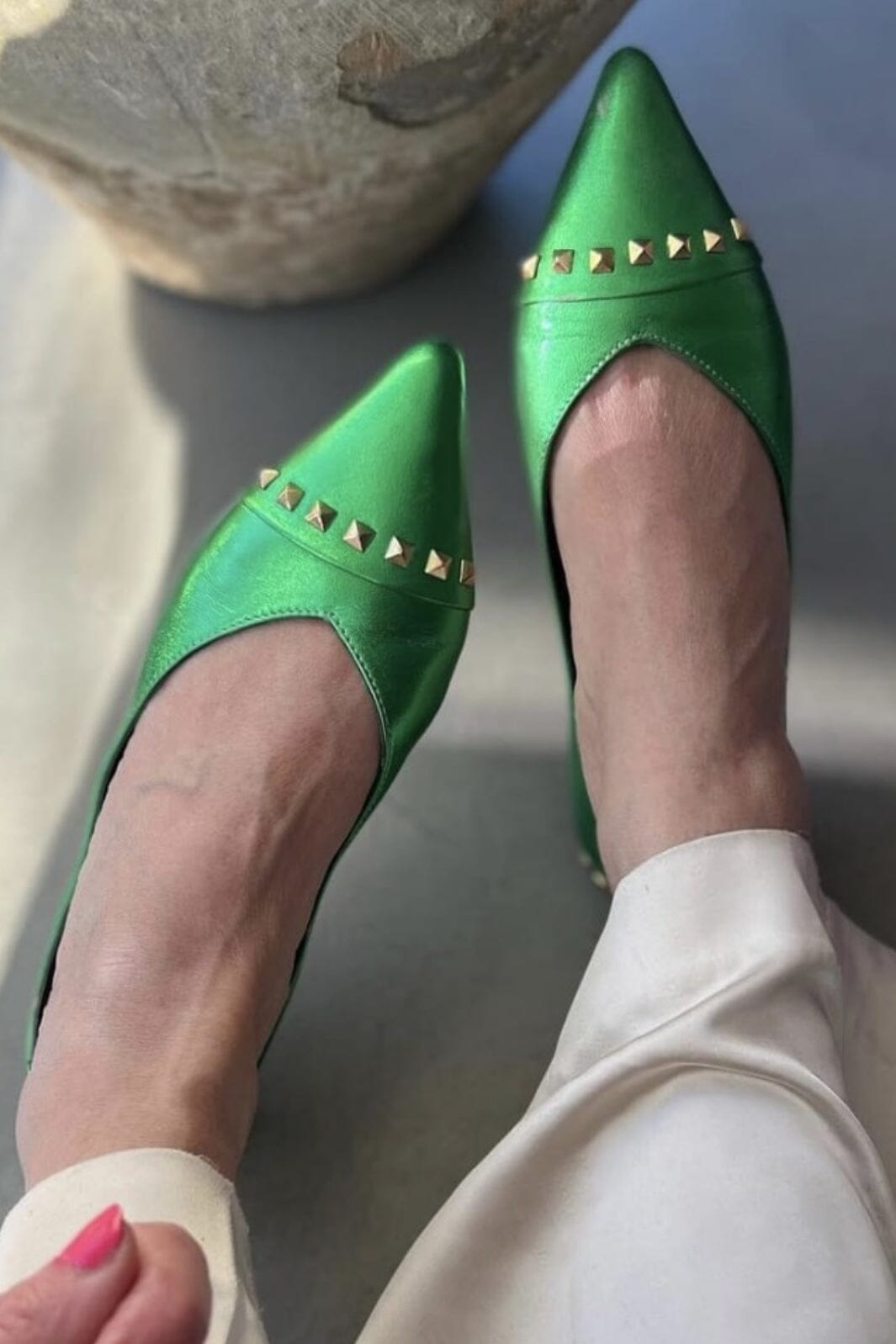 Copenhagen Shoes by Josefine Valentin - Moments Of Life - 0027 Green Ballerinaer 