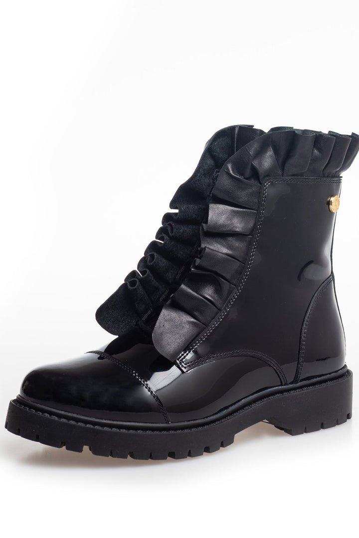 Copenhagen Shoes by Josefine Valentin - Pretty All Patent - 038 Black Patent Støvler 