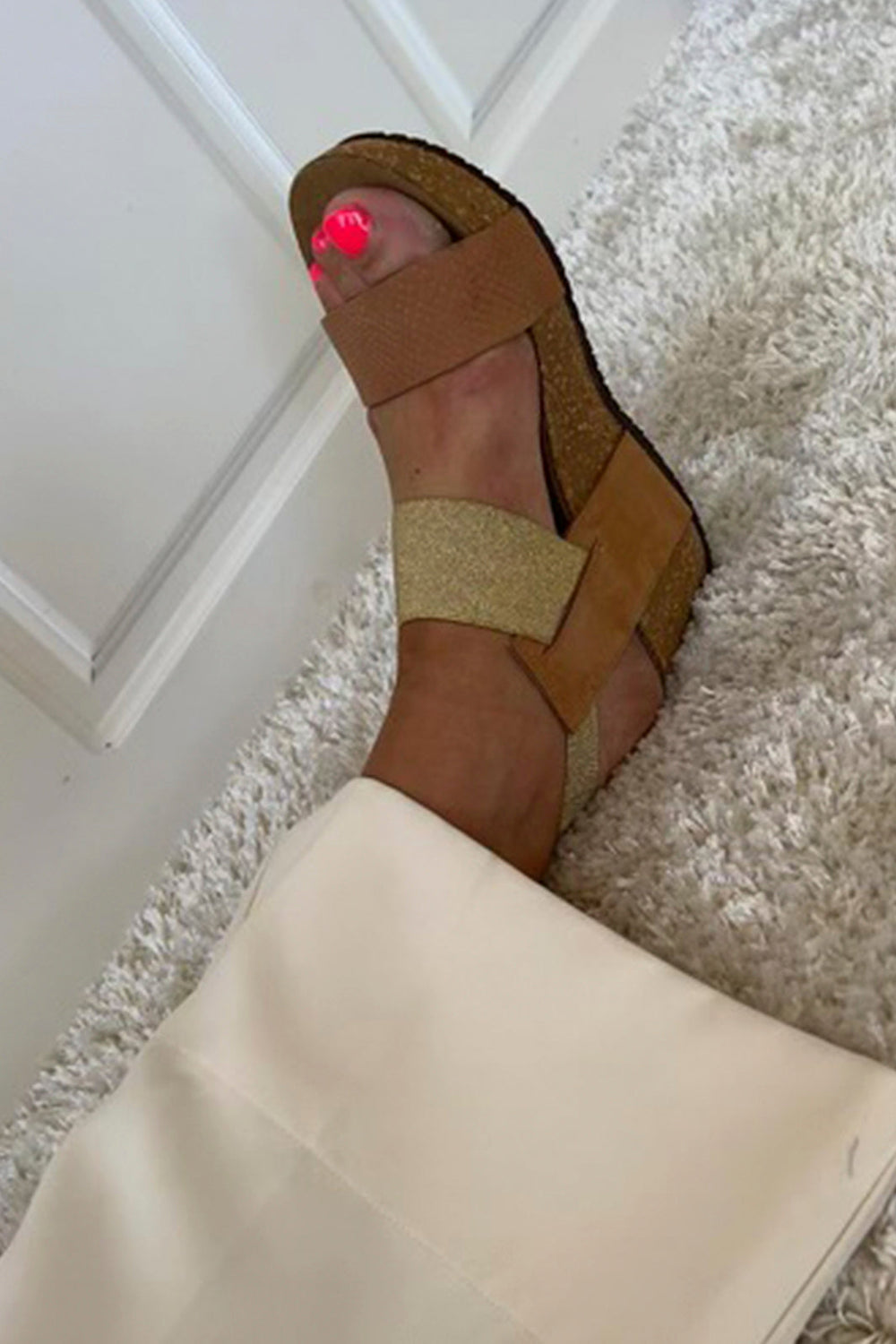 Copenhagen Shoes - Daniela Snake 21 - Cognac Sandaler 