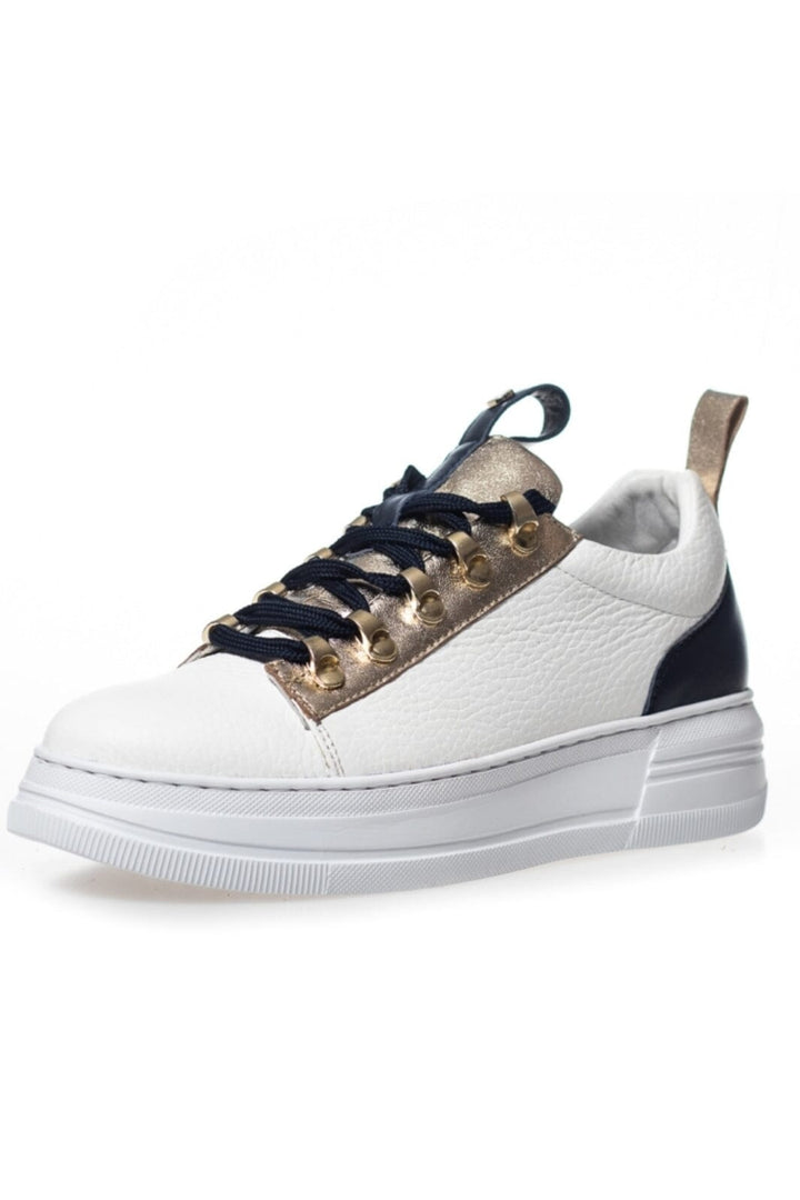 Copenhagen Shoes - Run - 0442 White/Gold Sneakers 