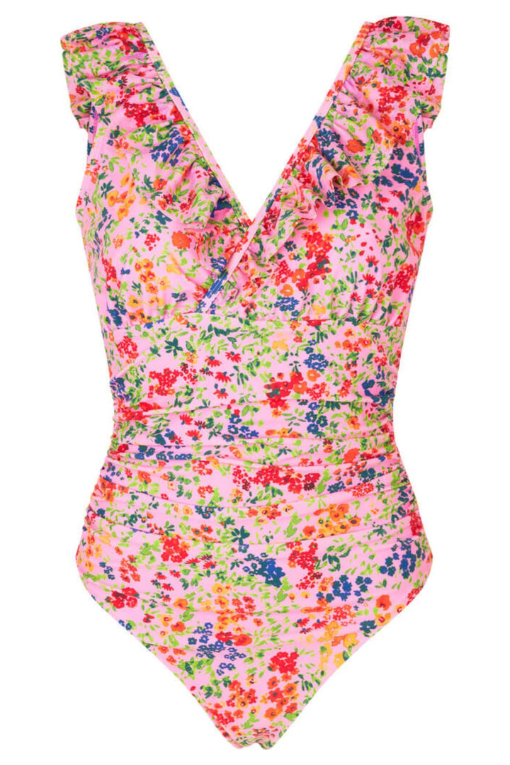 Cras - Agnescras Swimsuit - Orange Meadow Badedragter 