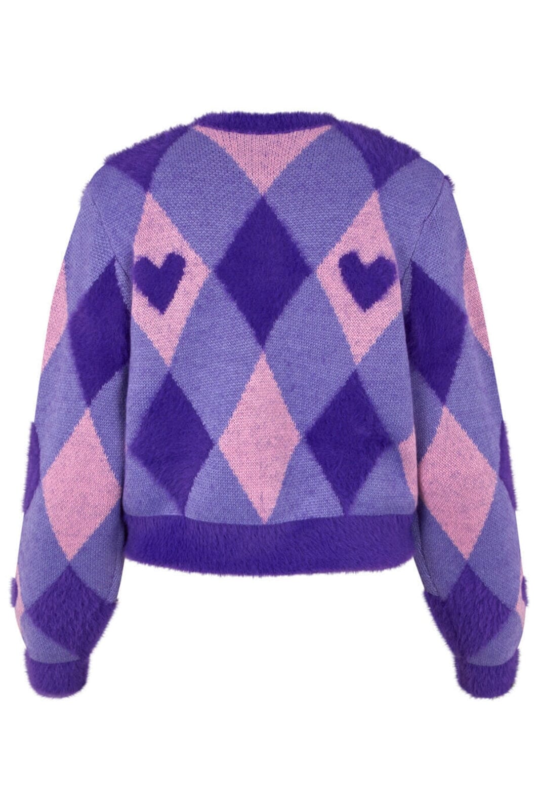Cras - Emmacras Cardigan Harlequin Purple Cardigans 