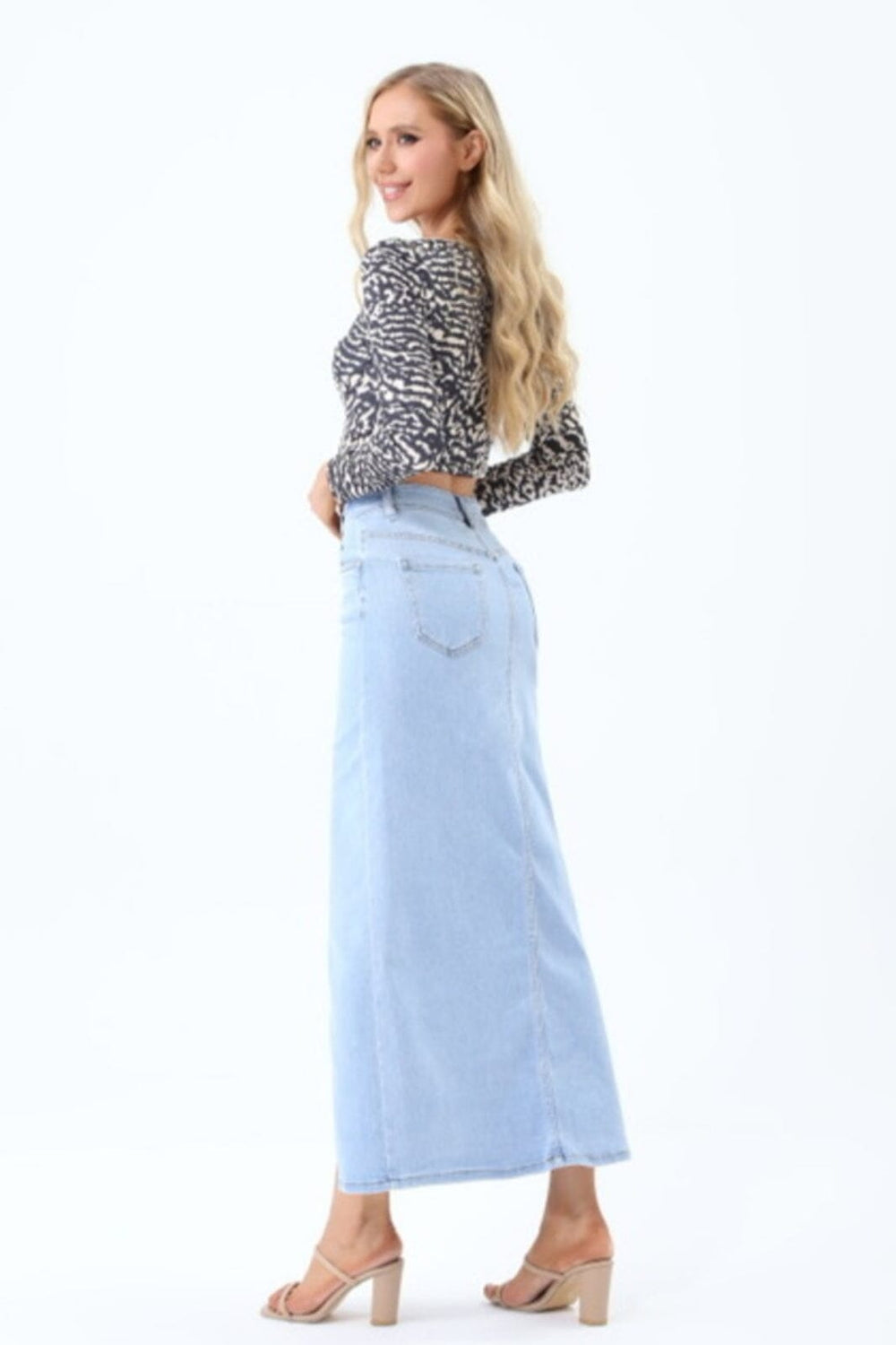 Emma Long Denim Skirt - Jeans Nederdele 