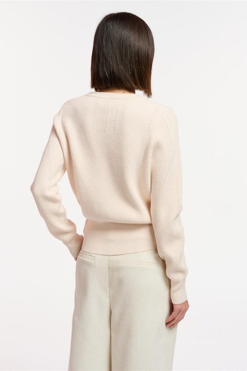 Essentiel Antwerp - Etoile - Combo2 Off White Strikbluser 