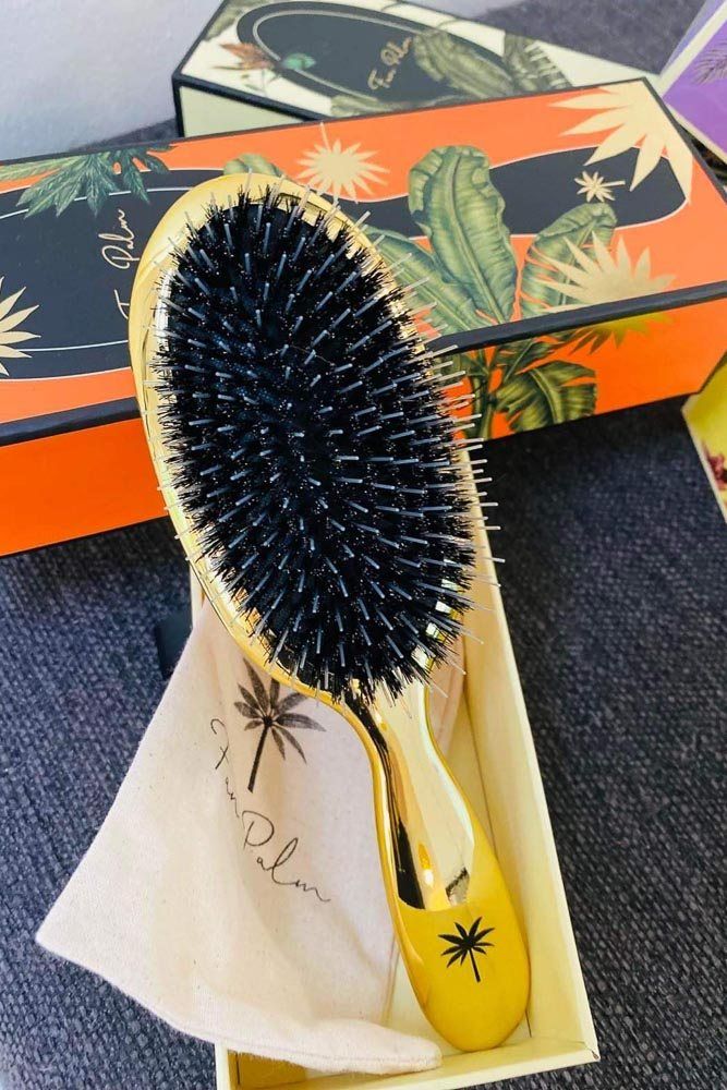 Fan Palm - Hair Brush Medium - Hollywood Hårbørster 