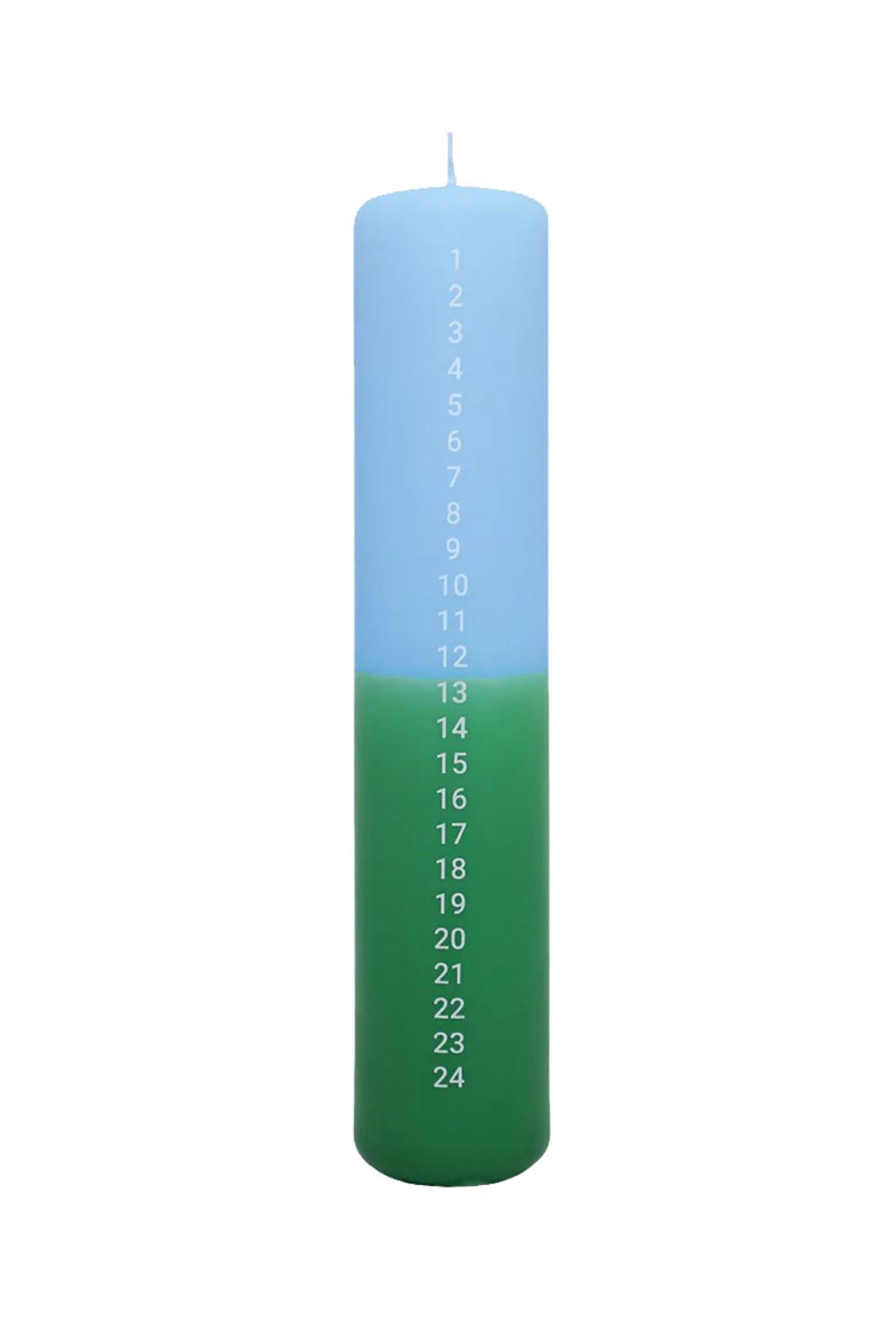 Finders Keepers - Kalender Lys - Light Blue / Green Kalenderlys 