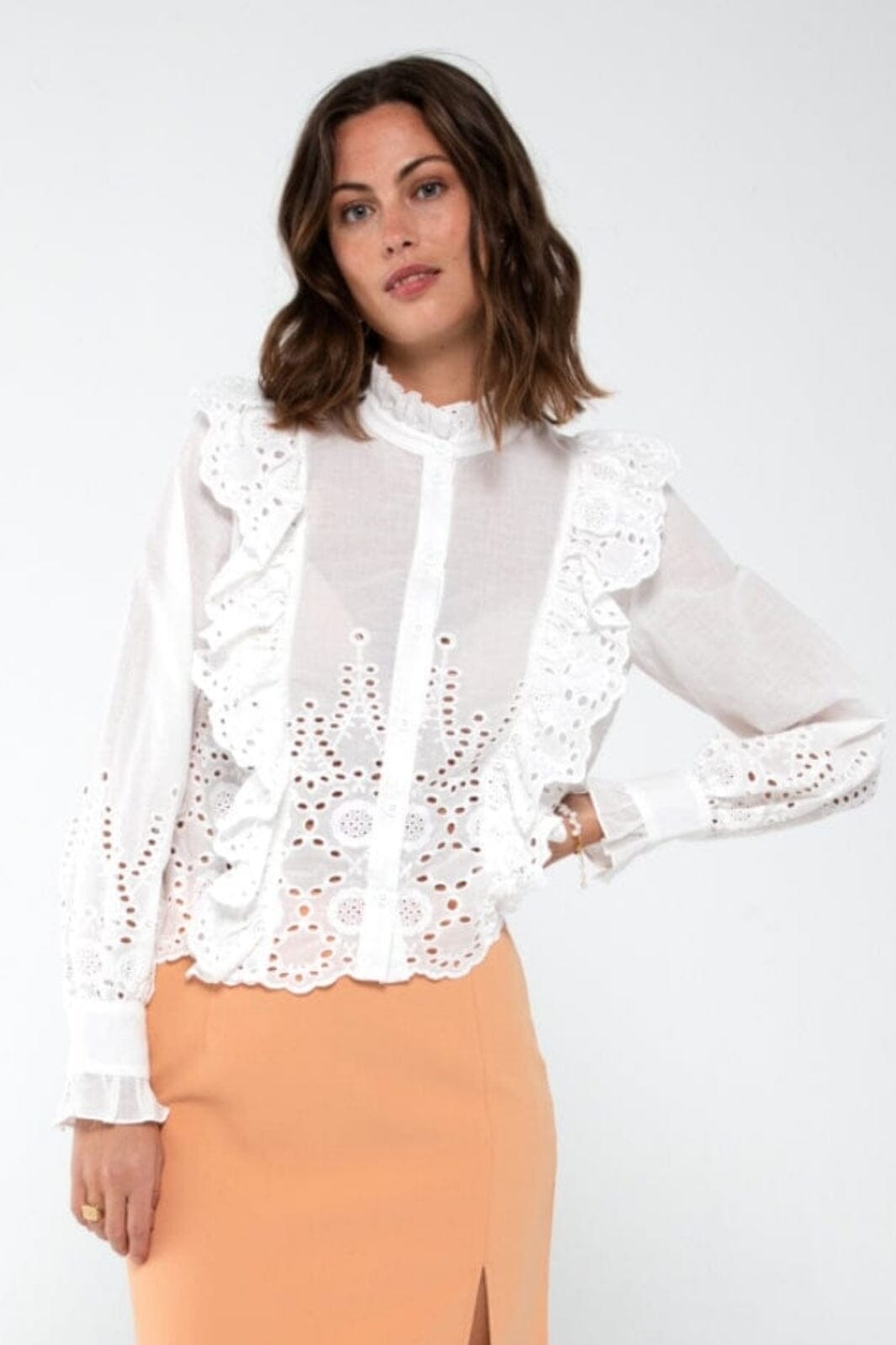 Forudbestilling - A-VIEW - Saint Shirt - 000 White (April/Maj) Skjorter 