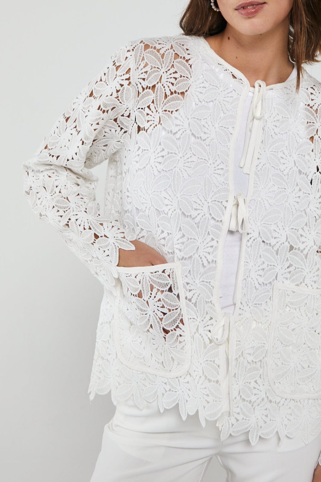 Forudbestilling - A-VIEW - Sindy Jacket - 000 White (April/Maj) Overgangs/Sommer Jakker 