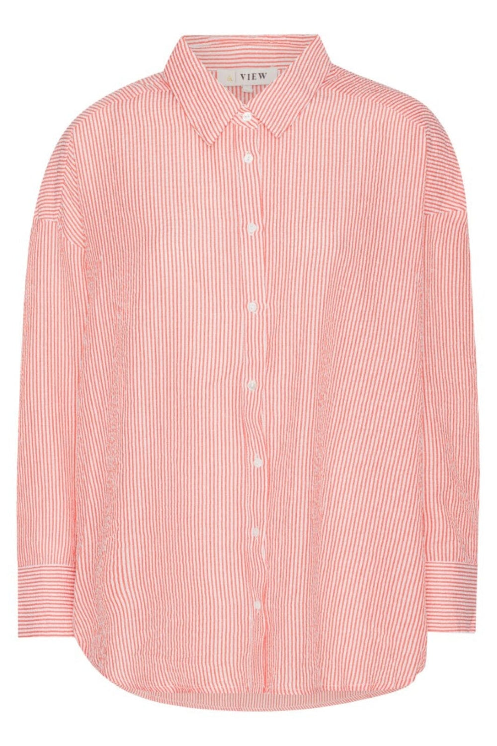 Forudbestilling - A-VIEW - Sonja Shirt - 090 Red/White (Maj/Juni) Skjorter 