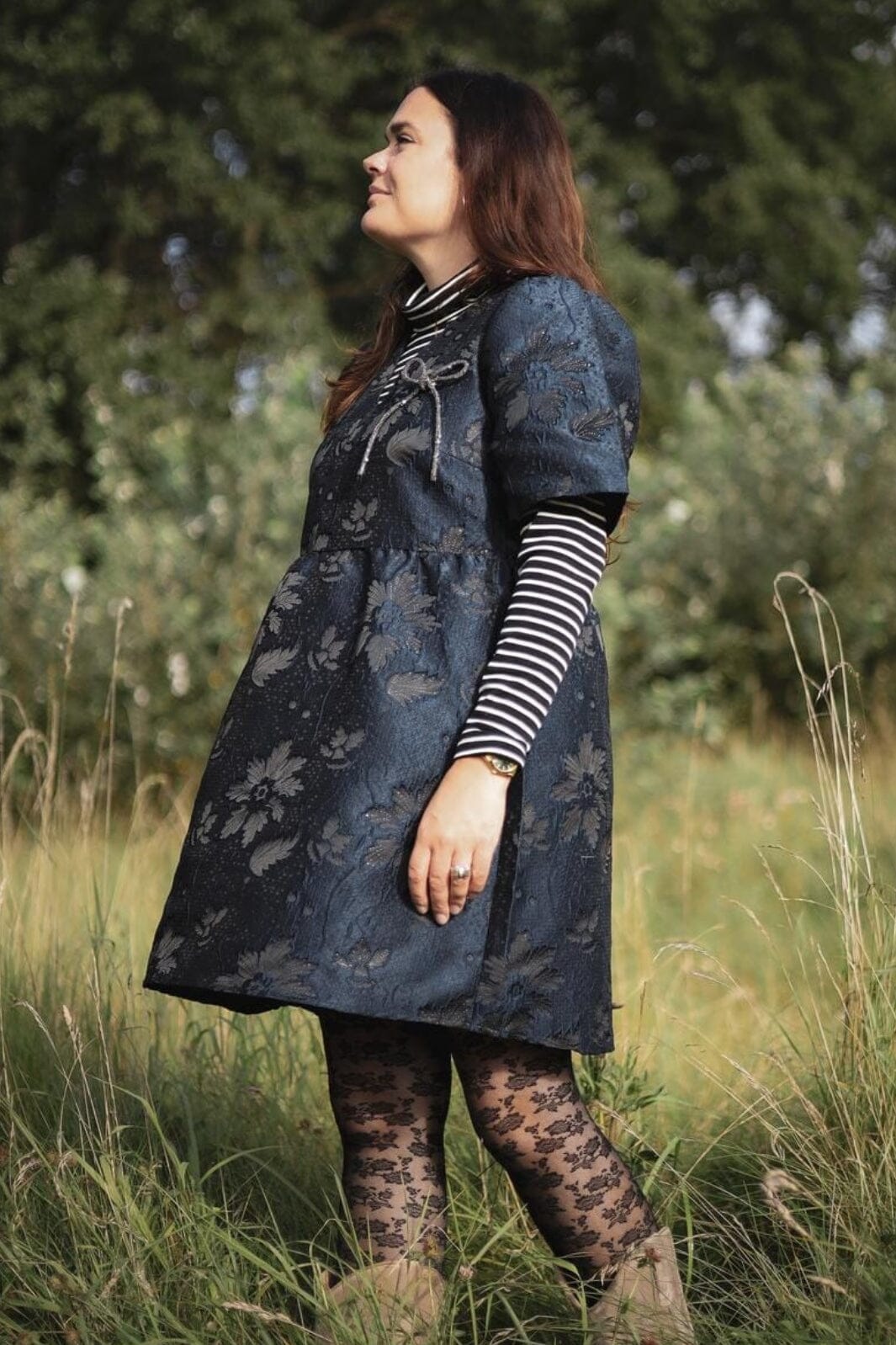 Forudbestilling - Black Colour - Bcangelina Puff Dress - Navy Kjoler 