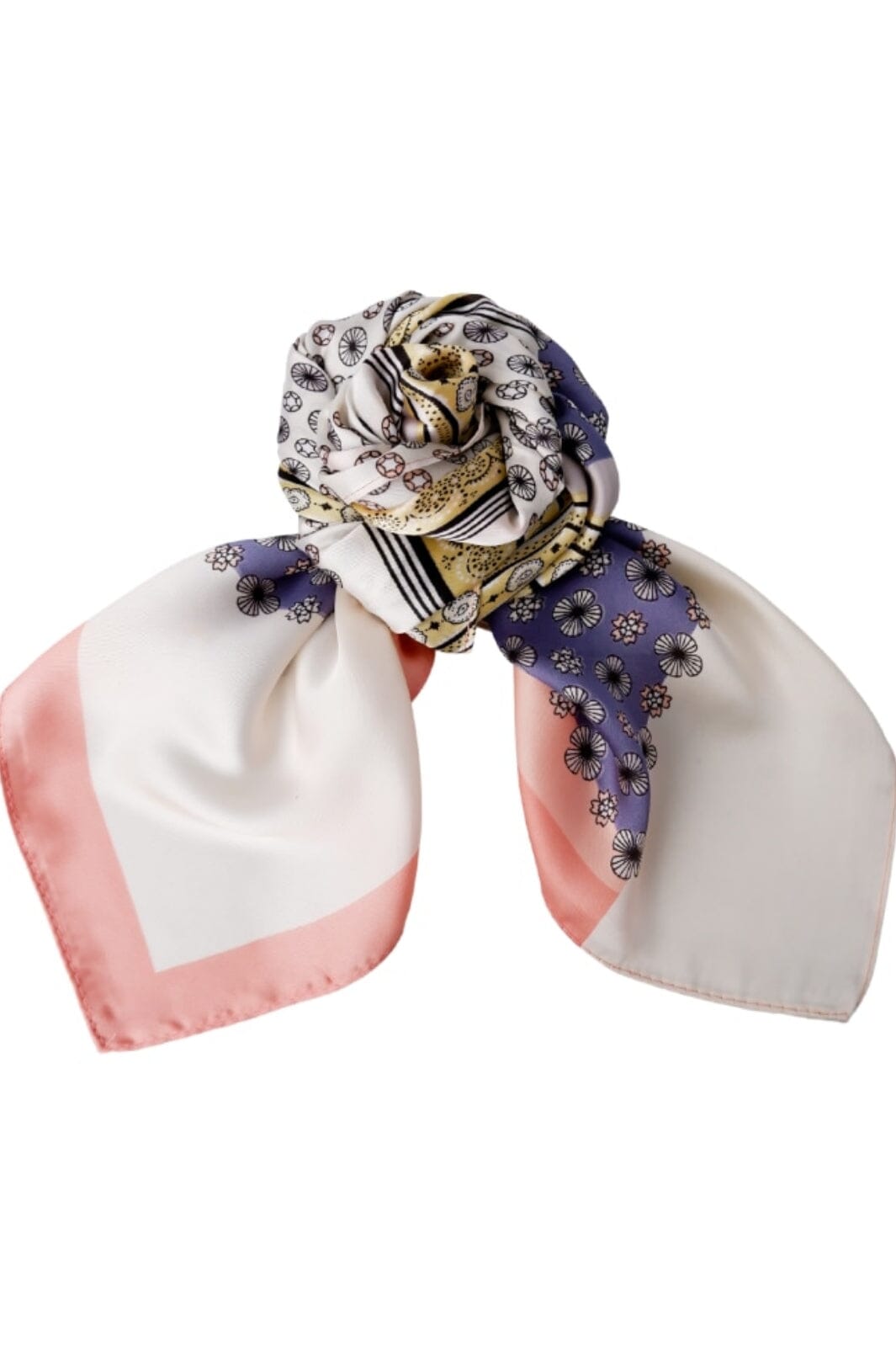 Forudbestilling - Black Colour - Bcania Mini Scarf - Coral Multi - (Marts) Tørklæder 