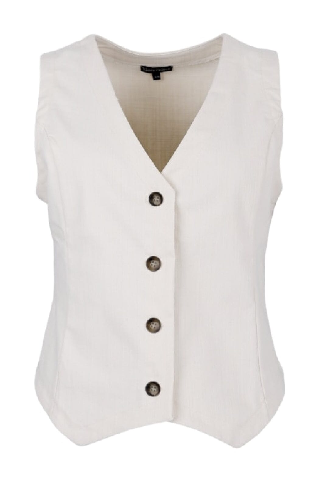 Forudbestilling - Black Colour - Bcbox Denim Vest - Off White (Februar) Veste 