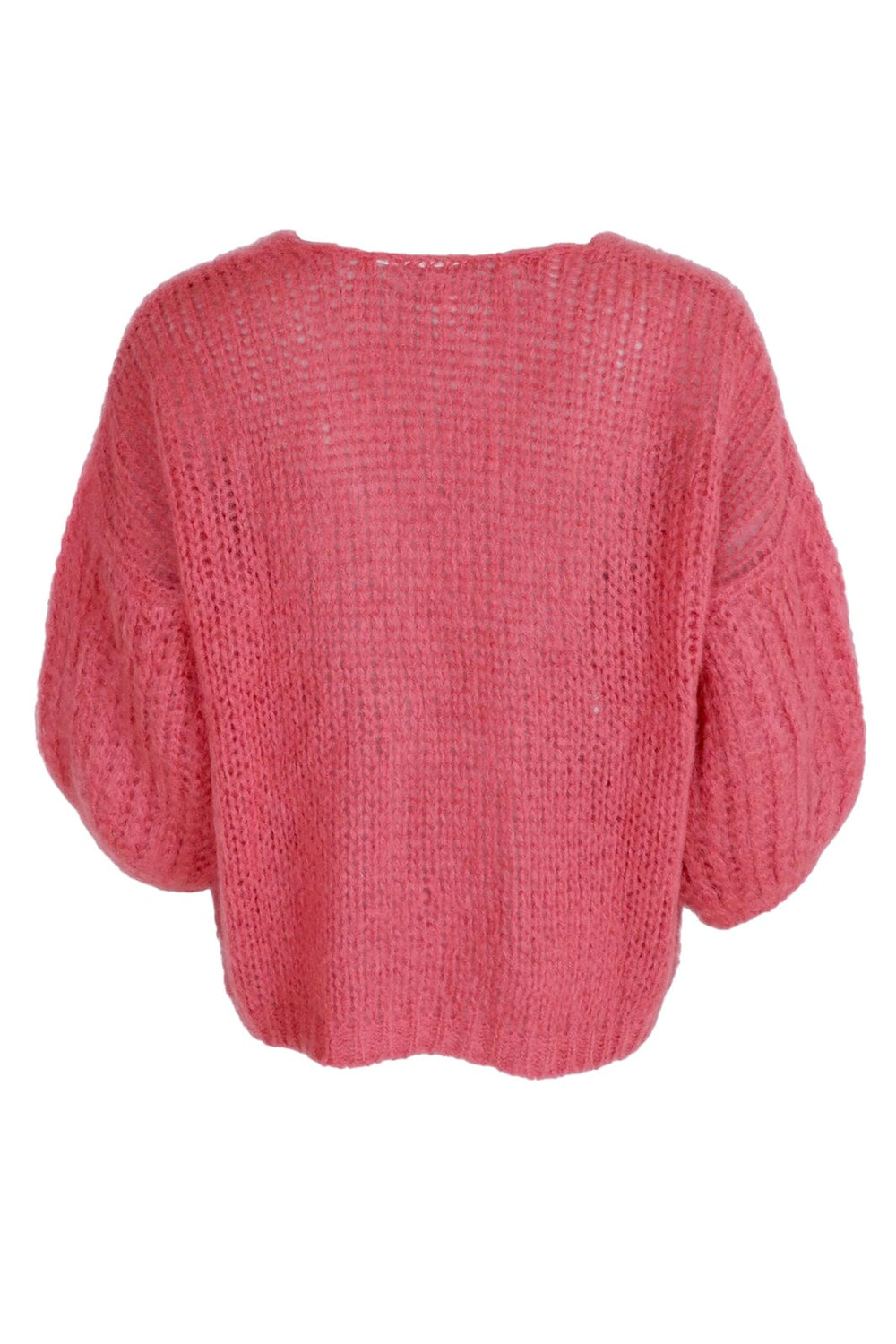 Forudbestilling - Black Colour - Bccasey Puff Sleeve Cardigan - Marsala Rose Cardigans 