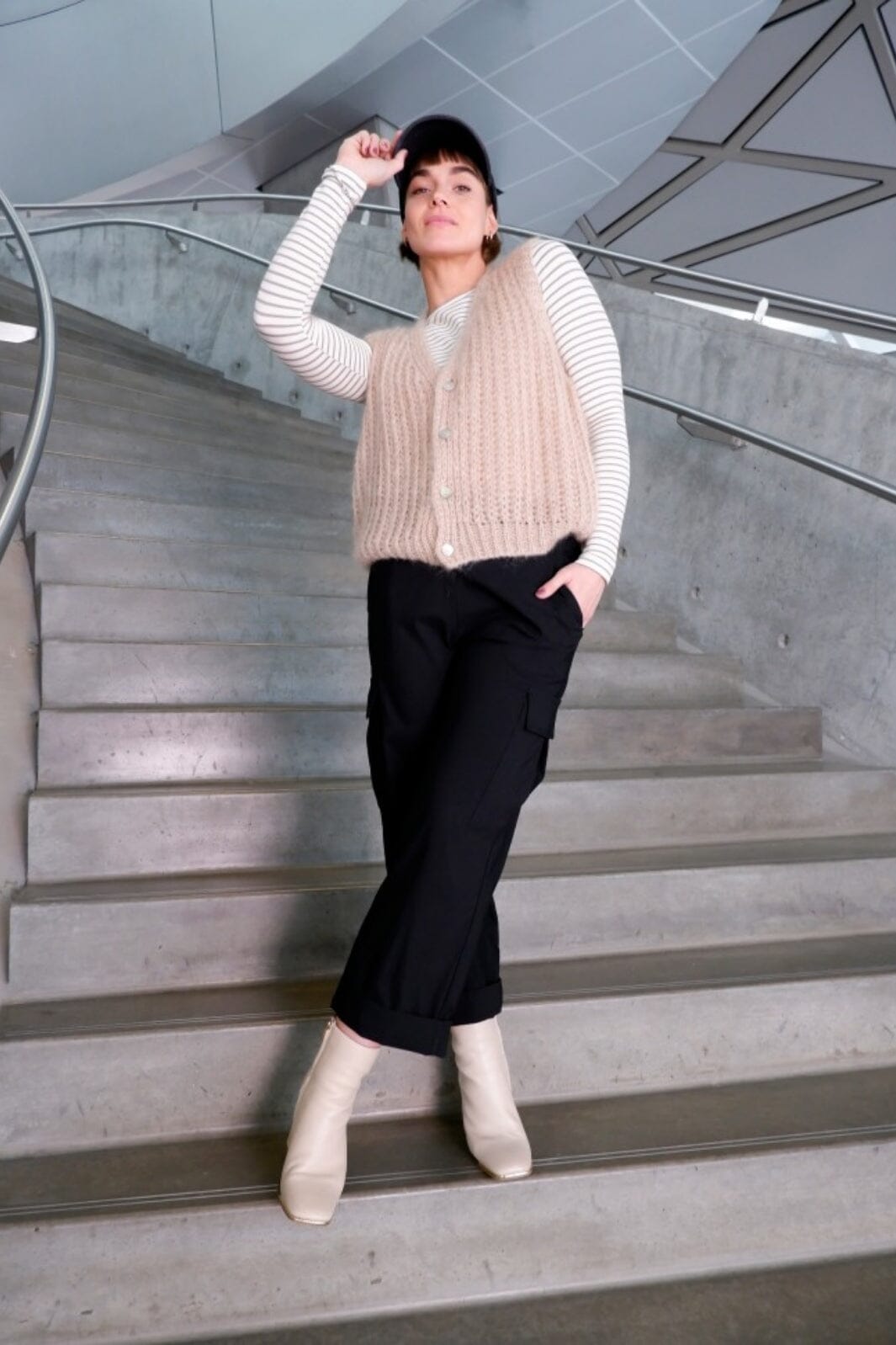 Forudbestilling - Black Colour - Bccasey Rib Vest - Latte - (Marts) Veste 
