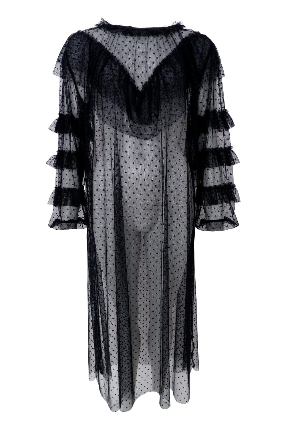 Forudbestilling - Black Colour - Bcdena Mesh Dress - Black Kjoler 