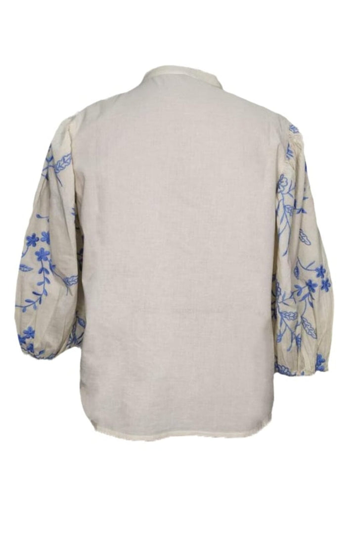 Forudbestilling - Black Colour - Bcfiona Blouse - Natural/Blue (Marts) Skjorter 