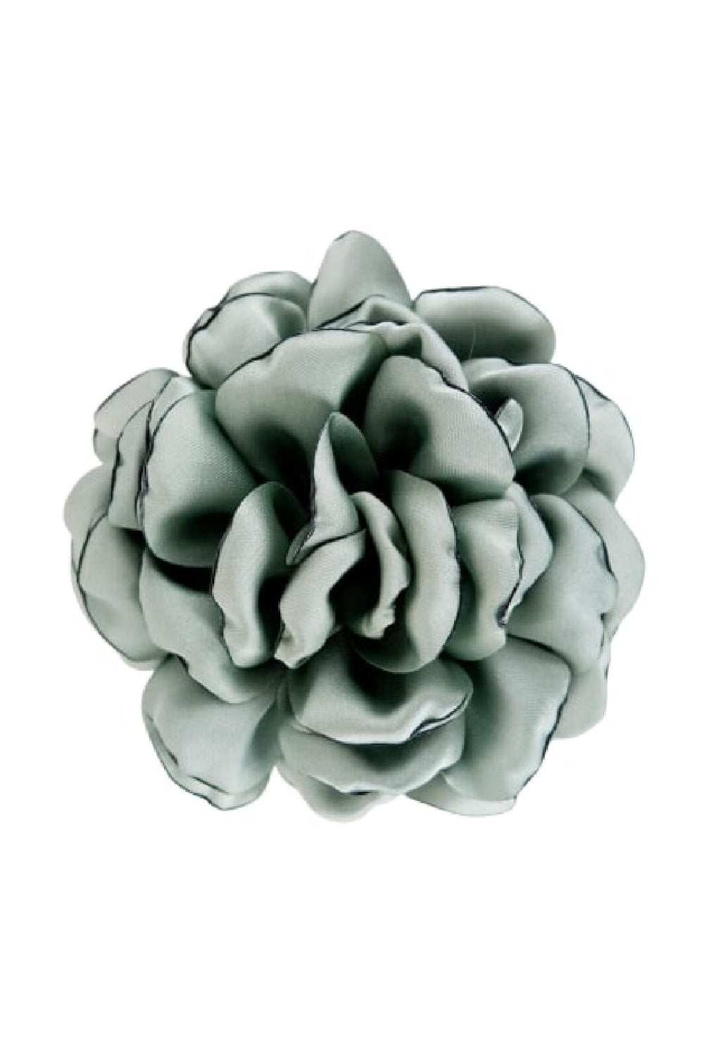 Forudbestilling - Black Colour - Bcfiora 2-In-1 Brooch Pin Satin Flower Small - Dust Green - (Februar) Hårspænder 