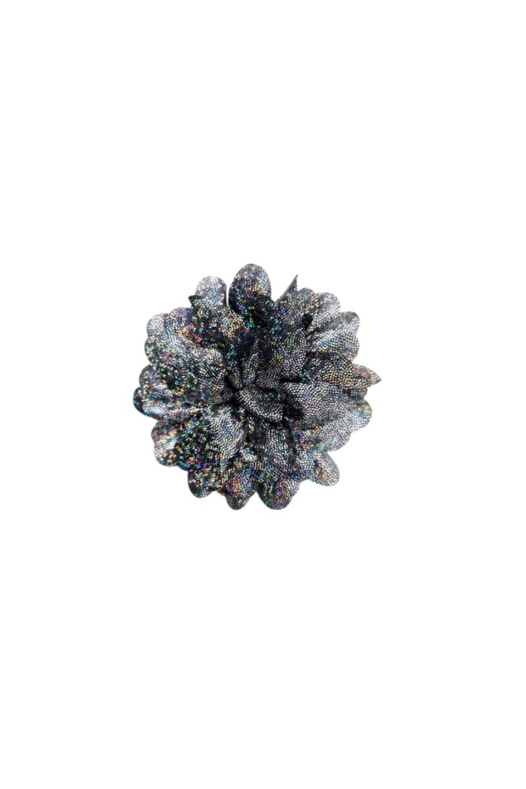 Forudbestilling - Black Colour - Bcglitter Flower Brooch - Silver Accessories 