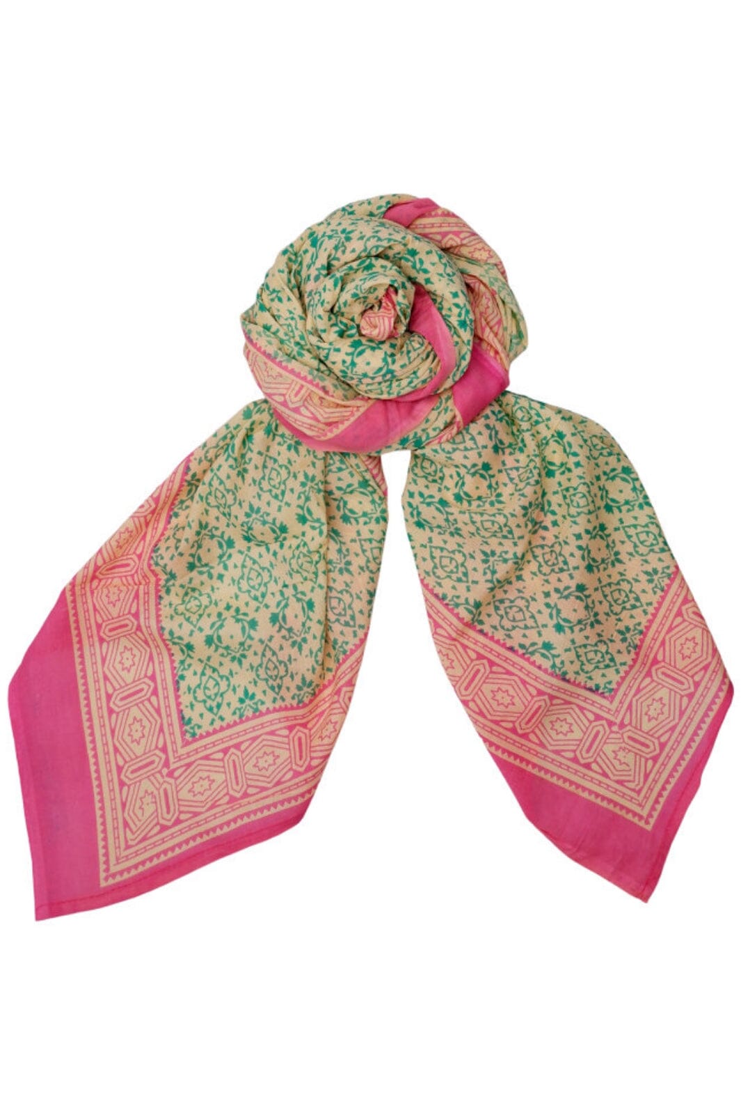 Forudbestilling - Black Colour - Bcindia Scarf - Green - (April/Maj) Tørklæder 